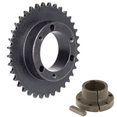 Martin Roller Chain Sprocket, 100 Chain, 54 Teeth, 1 Row of Teeth 100E54